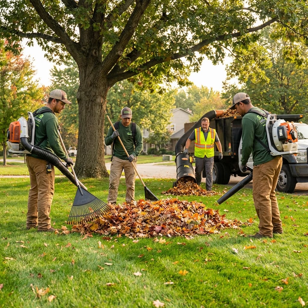 leaft clean up in auora il